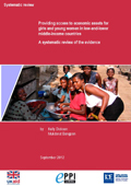 Providing access to economic assets for girls and young women in low-and-lower middle income countries. A systematic review of the evidence